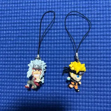 NARUTO 나루토 지라이야 미니 피규어 스트랩 2종