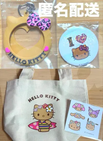 산리오 키티 시크릿 캔뱃지 sweet 부록 토트백 스티커