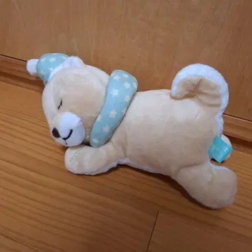 안녕 시바견 봉제 인형 별 패턴 나이트캡 반짝반짝 별