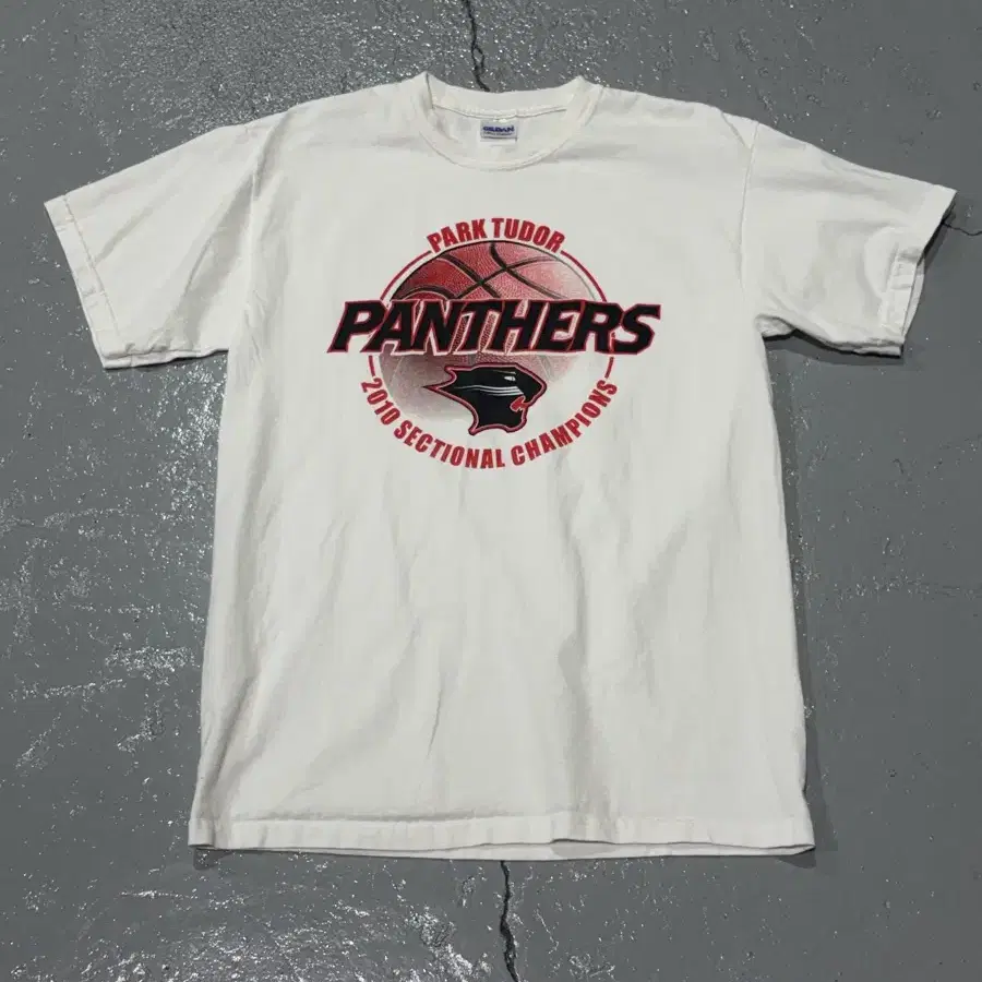 2010 Park Tudor Panthers 길단 빈티지 티셔츠