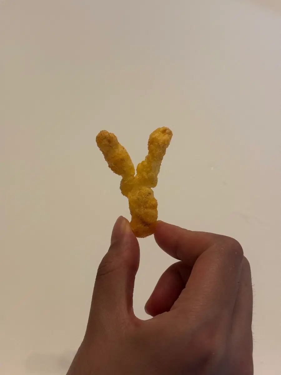 희귀 치토스 알파벳 Y 모양