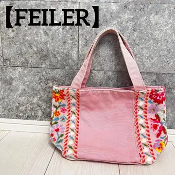 FEILER 꽃무늬 핑크 토트백
