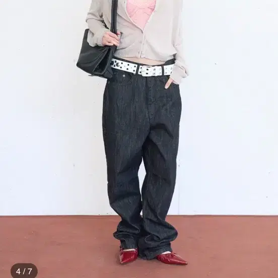 피키소사이어티 Light Linkle Raw Denim Black