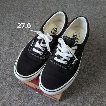 새상품급 VANS Era 반스 에라 블랙 품번 VN000EWZBLK