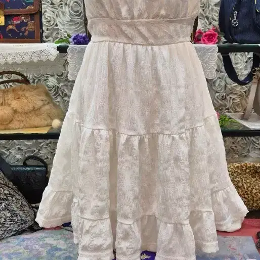 SHEIN 슬리브리스 티어드 미니원피스 55 66