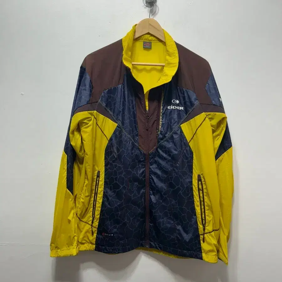 EIDER 바람막이 옐로우/네이비/브라운 2XL