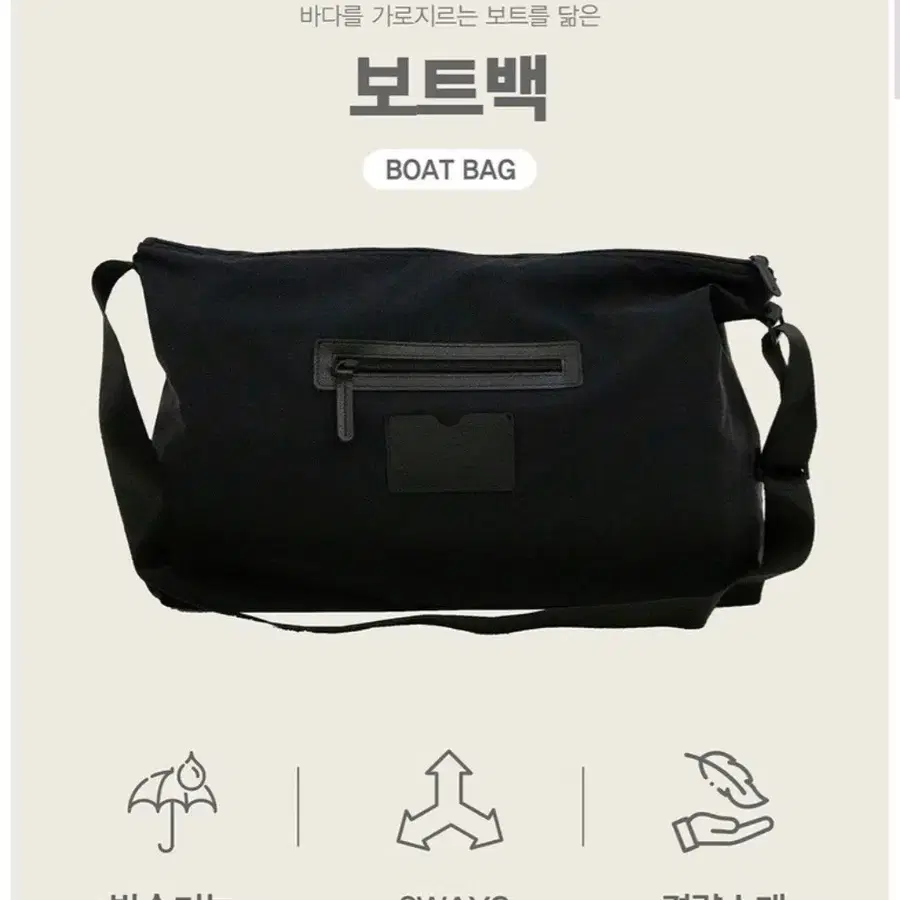 컷터트래쉬 보트백 블랙
