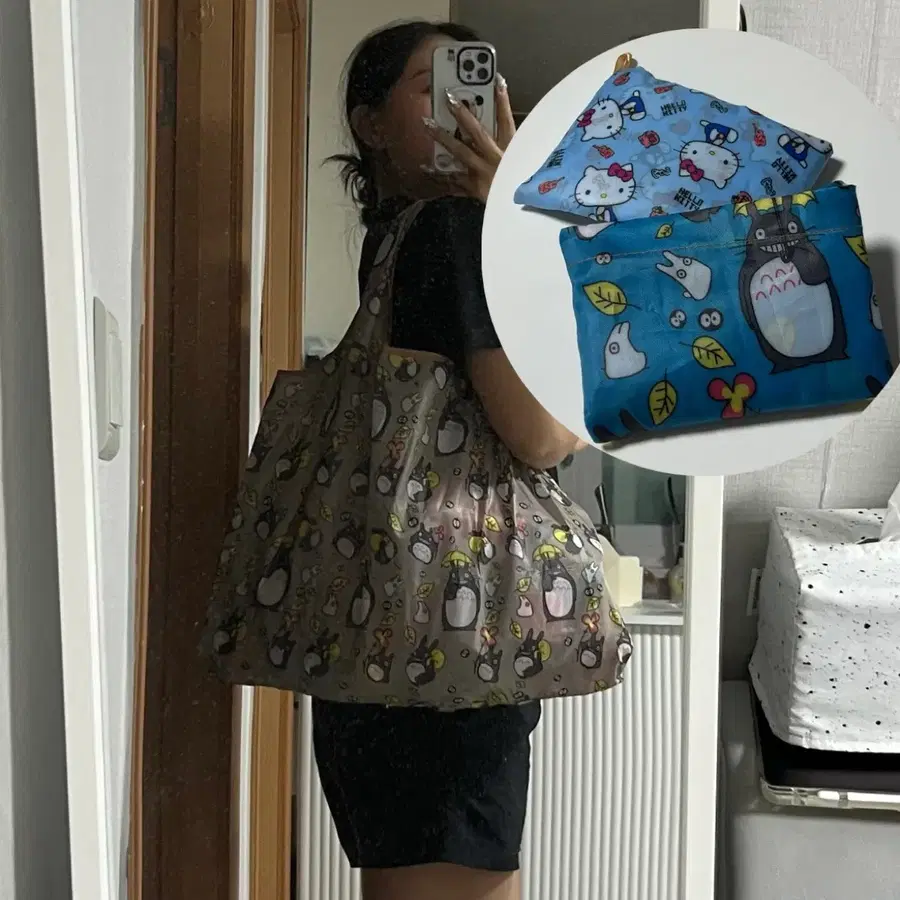 토토로, 헬로키티 장바구니 가방 에코백 쇼퍼백
