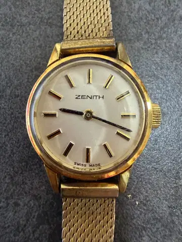 ZENITH 골드 수동 와인딩 시계