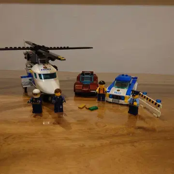 LEGO 시티 폴리스 헬리콥터 순찰차 미니 피규어 세트