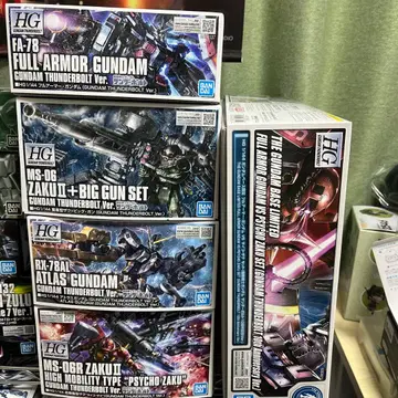 HG 건담 썬더볼트 프라모델 5세트