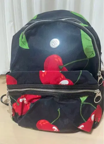 Kipling 키플링 체리 패턴 백팩