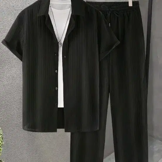 블랙 셋업 세트