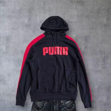 PUMA 후드티 NAVY RED