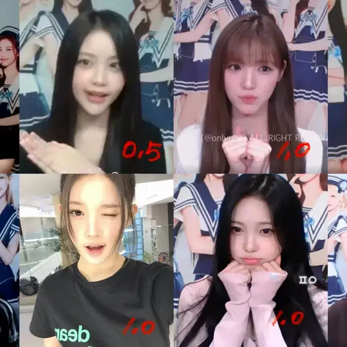 [전멤버 가능] 하츠투하츠 위드뮤 영통 분철 세트 미공포 하투하 교환 포카