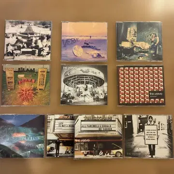 THE VERVE 중고 수입반 CD 싱글 10장 세트