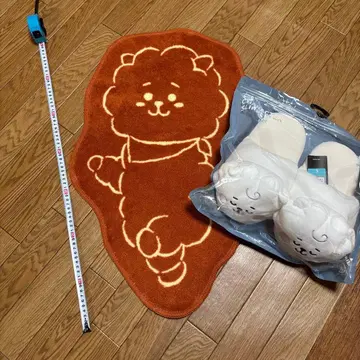 BT21 RJ 매트&봉제 인형 슬리퍼