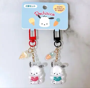 미사용 새상품 Sanrio 포차코 아크릴 키링 커플 니코니코