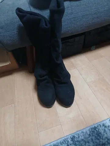 통굽 니하이 부츠 24.0cm