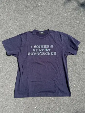 SAVAGE CLUB 큐빅 T셔츠 L