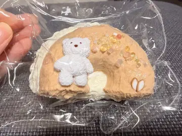 MOMOCO 곰 도넛 스퀴즈 초코 휘핑