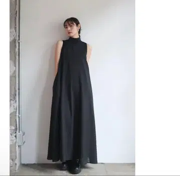 shadow check onepiece louren 슬리브리스 하이넥