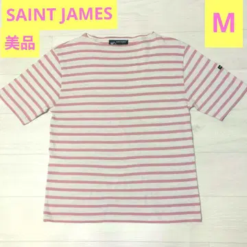 새상품급 SAINT JAMES 세인트 제임스 보더 반팔 T셔츠 M