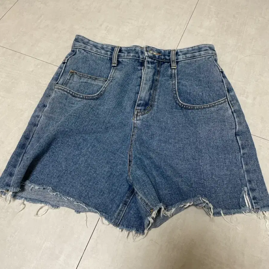 청바지 숏팬츠 여성 데님 컷팅 롤업