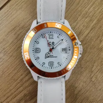 Ice-Watch 화이트 오렌지 손목시계