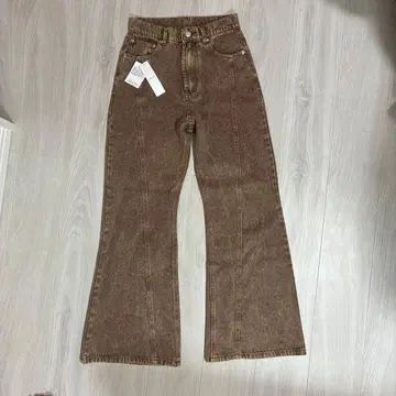 EMODA 부츠컷 데님 브라운 S