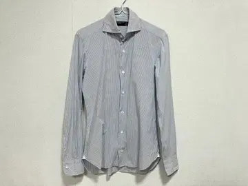 BARBA 바르바 컷어웨이 시어서커 스트라이프 셔츠 S 새상품급