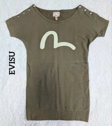 EVISU 갈매기 원피스 카키 에비수 레어