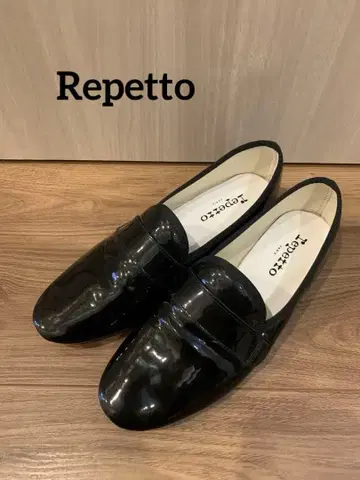 Repetto 블랙 로퍼 마이클 38