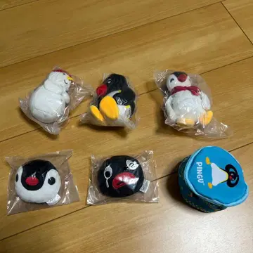 PINGU 핑구 봉제 인형 가챠가챠 마스코트 세트