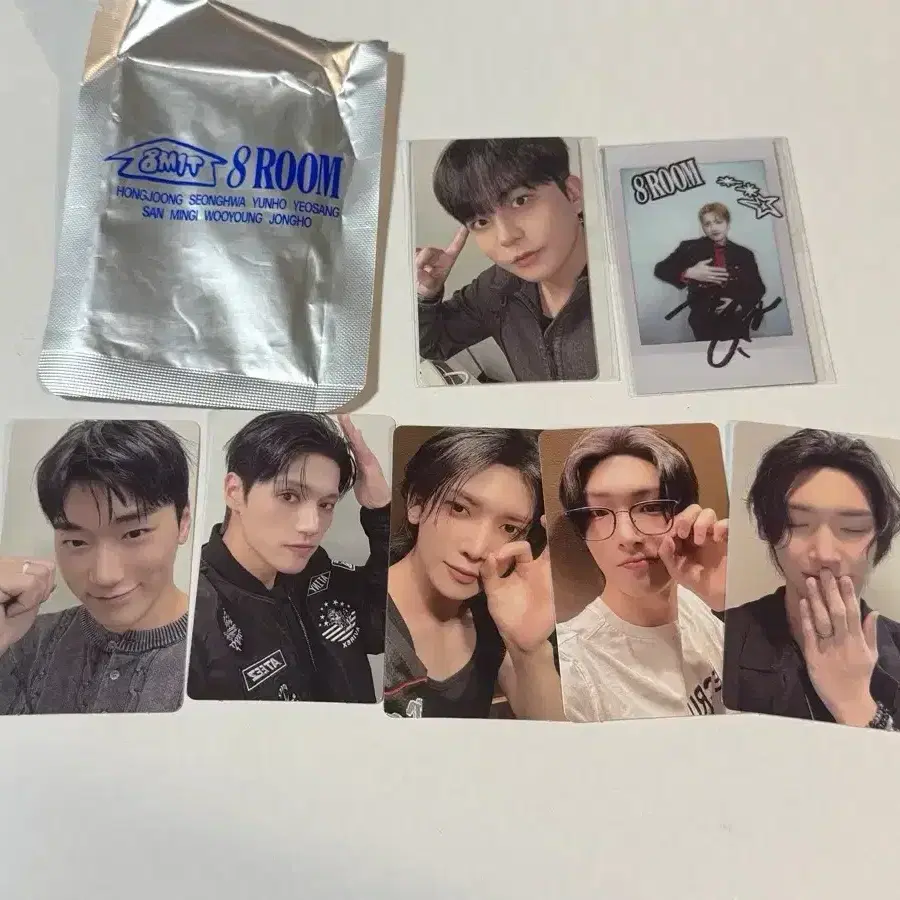 에이티즈 ateez 에잇룸 트레카 8ROOM 포토카드 san mingi wooyoung yeosang