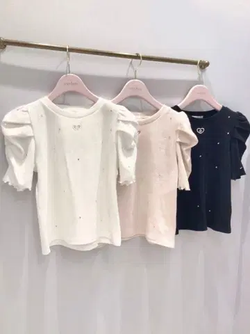 evelyn 하트 시스루 비쥬 TP 핑크