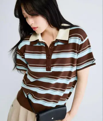 JEANASIS 도킹 컬러 폴로 니트
