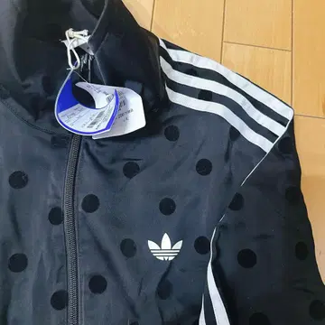 XL adidas 새틴 도트 TT 트랙 탑 저지 폴카 도트