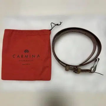 CARMINA SHOEMAKER 스웨이드 벨트 브라운