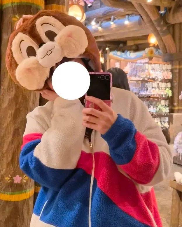 상하이 디즈니랜드 모자 디즈니 칩앤데일스 칩 모자