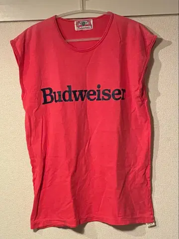 버드와이저 budweiser 90s 슬리브리스 티셔츠