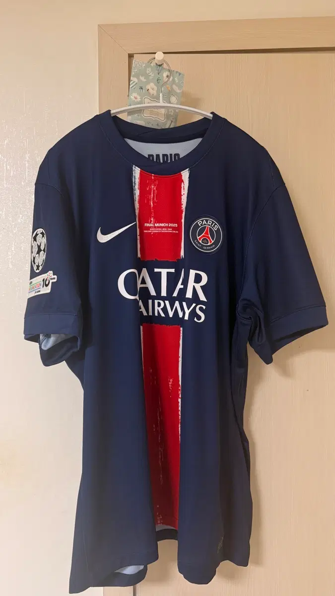 PSG (파리) 24-25 홈 레플리카 크바라츠헬리아 챔스 마킹 국내 2XL, 미국 XL