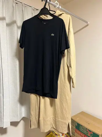 LACOSTE 라코스테 후드티 원피스 36 T셔츠 블랙 us xs