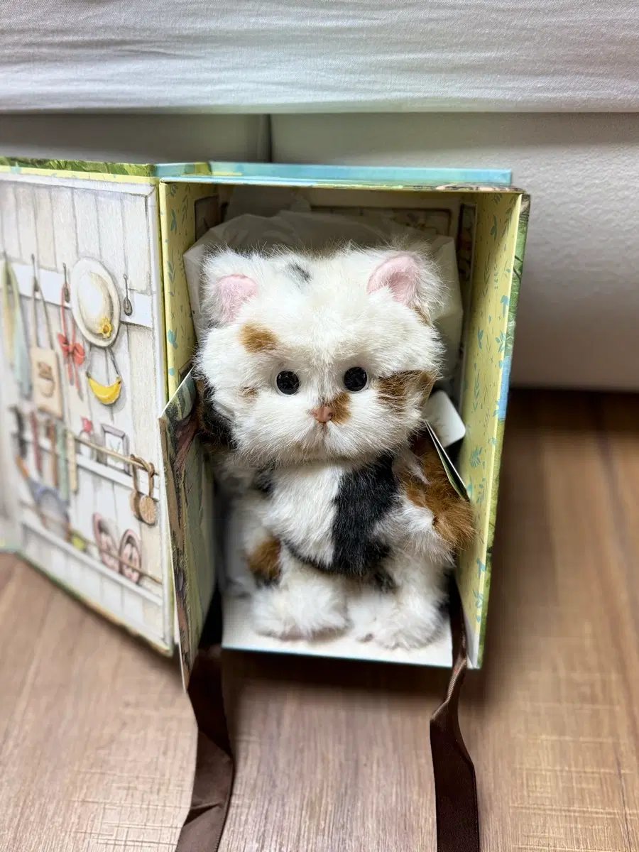 테디테일즈 새상품 정품 삼색 고양이 S사이즈