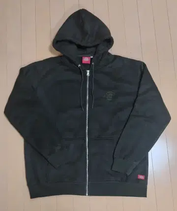 Dickies 풀 집업 후드티 블랙 XL (217)