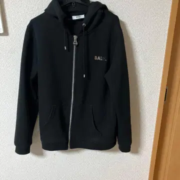 BALR. 블랙 집업 후드티