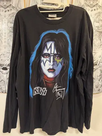 KISS 키스 Ace Frehley 솔로 롱T XXL
