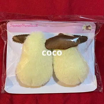 새상품 폼폼푸딩 캐릭터 귀 헤어 클립 산리오 퓨로랜드 한정판