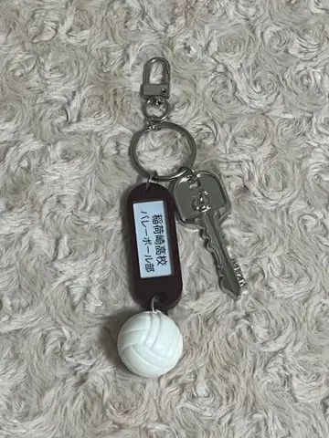 하이큐!! 트레이딩 고교명 부착 열쇠 참 키링 이나리자키 고교