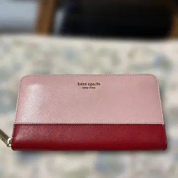 kate spade new york 장지갑 핑크 레드